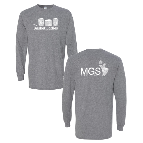 Gildan Heavy Cotton Longsleeve Basic T-Shirt -- Graphite Heather