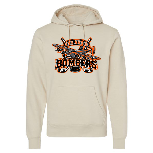 J America Unisex BTB Fleece Adult Hooded Sweatshirt -- Oyster