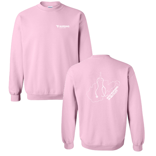 Gildan Heavy Blend Crew Neck Sweatshirt -- Light Pink