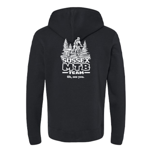 J America Unisex BTB Fleece Hooded Sweatshirt MTB -- Black