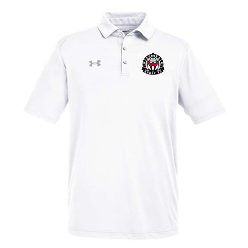 Under Armour Men's Tech Polo -- Wht / Md Gry _100