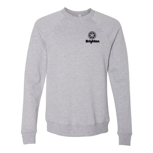 Brighton Logo 2 Black Ink -- Crewneck Sweatshirt Athletic Heather