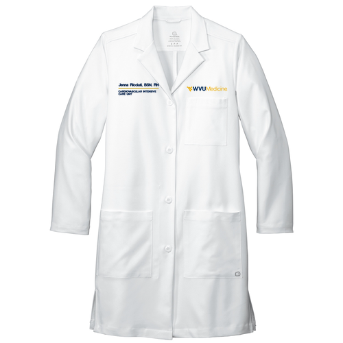 Wonderwink Women's Long Lab Coat -- White
