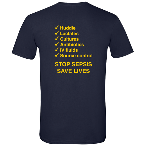 Gildan SoftStyle Fitted T-Shirt -- Navy, Could This Be Sepsis