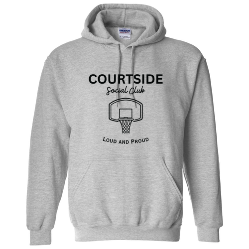 Courstide Social Club -- Gildan Heavy Blend Hooded Sweatshirt -- Sport Grey