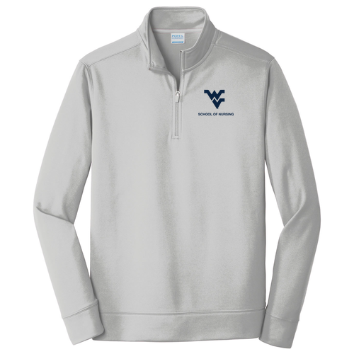 Port & Company Performance Fleece 1/4-Zip Pullover Sweatshirt -- Silver