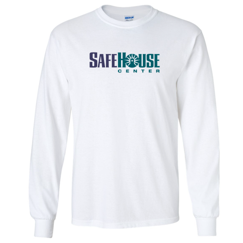 Gildan Ultra Cotton Longsleeve Basic T-Shirt -- White