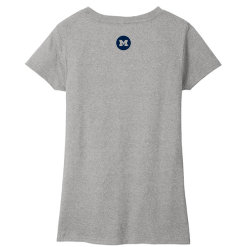 Team 52 Ladies District Womens Re-Tee V-Neck -- Light Heather Grey