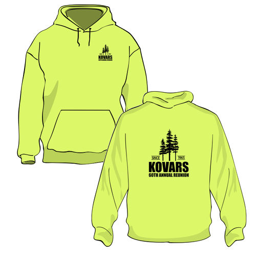 Independent Trading Midweight Hooded Sweatshirt -- Safety Yellow