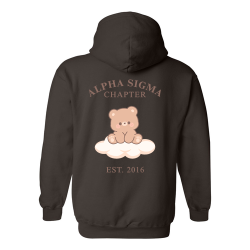 Gildan Heavy Blend Hooded Sweatshirt -- Dark Chocolate