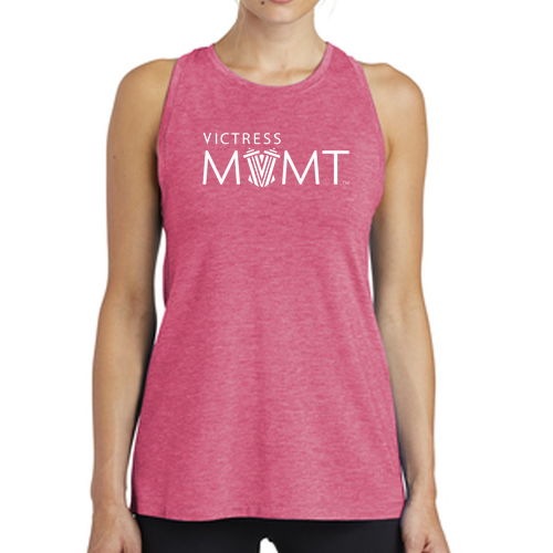 Victress MVMT Triblend Tank -- Pink Raspberry Heather