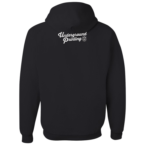 Jerzees 8 oz 50/50 Nublend Adult Hooded Sweatshirt -- Black