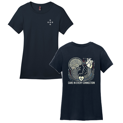 District Made Slim Fit Perfect Weight Crew Tee -- New Navy