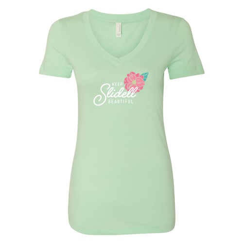 Next Level Ladies Ideal V-Neck Tee -- Mint
