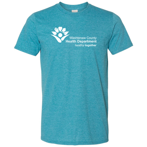 SoftStyle T-Shirt -- Heather Galapagos Blue