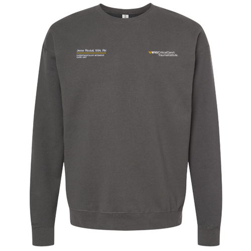 Tultex Fleece Crewneck Sweatshirt -- Charcoal