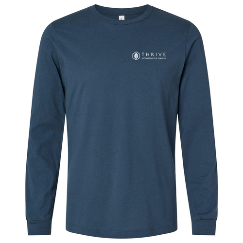 Bella Canvas Unisex Jersey Longsleeve Tee -- Vintage Navy