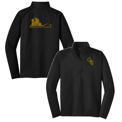 Sport Tek Sport Wick Stretch Half Zip Pullover -- Black