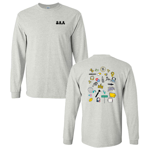 Gildan Ultra Cotton Longsleeve Basic T-Shirt -- Ash