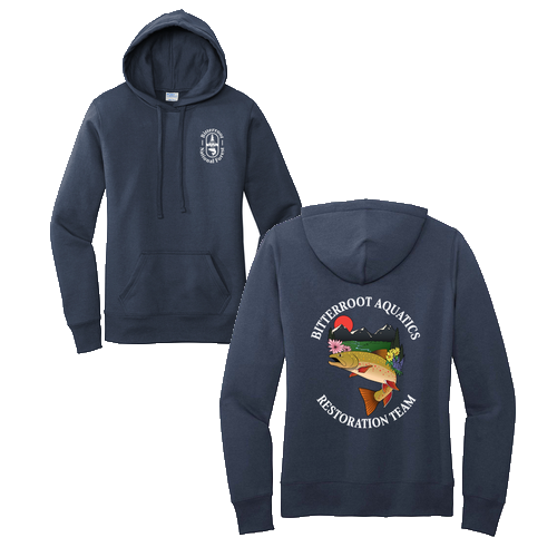 Port and Company Ladies Core Fleece Pullover Hooded Sweatshirt -- Navy