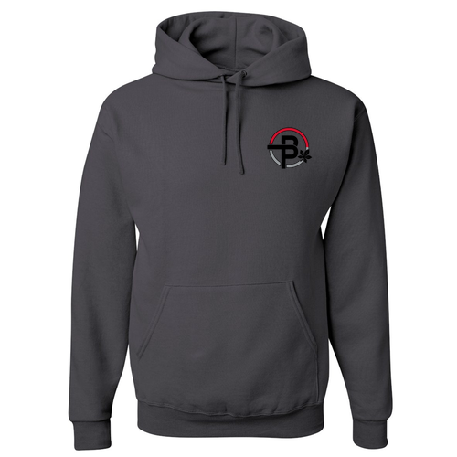 Jerzees 50/50 Nublend Adult Hooded Sweatshirt -- Charcoal Grey