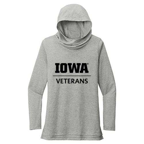 Sport-Tek Ladies PosiCharge Tri-Blend Wicking Long Sleeve Hoodie -- Light Grey Heather