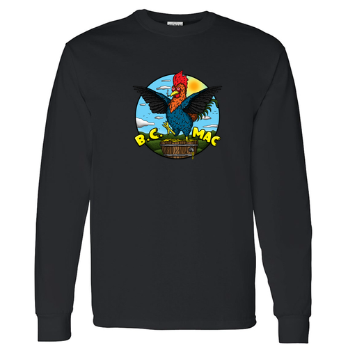 Gildan Heavy Cotton Longsleeve Basic T-Shirt -- Black