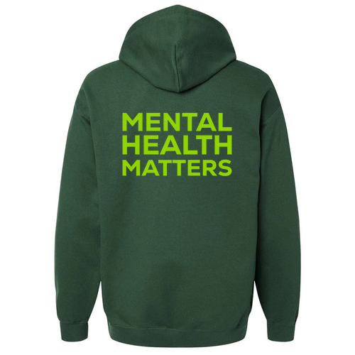 Gildan Adult Softstyle Fleece Pullover Hooded Sweatshirt -- Forest Green