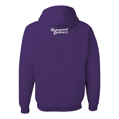 Jerzees 8 oz 50/50 Nublend Adult Hooded Sweatshirt -- Deep Purple