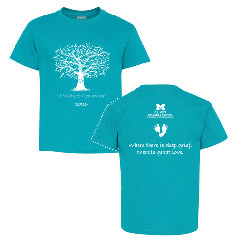 Youth Gildan Heavy Cotton Basic T-Shirt -- Tropical Blue