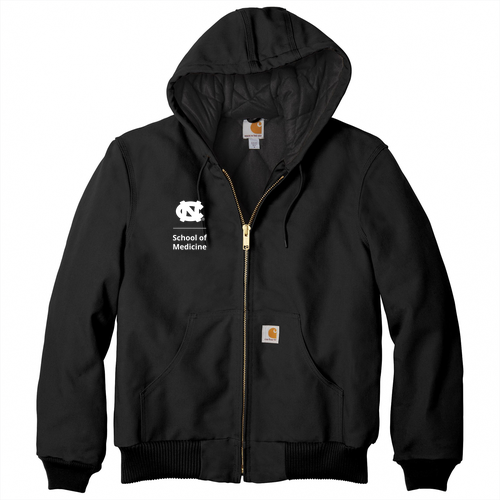 Carhartt Quilted-Flannel-Lined Duck Active Jacket -- Black