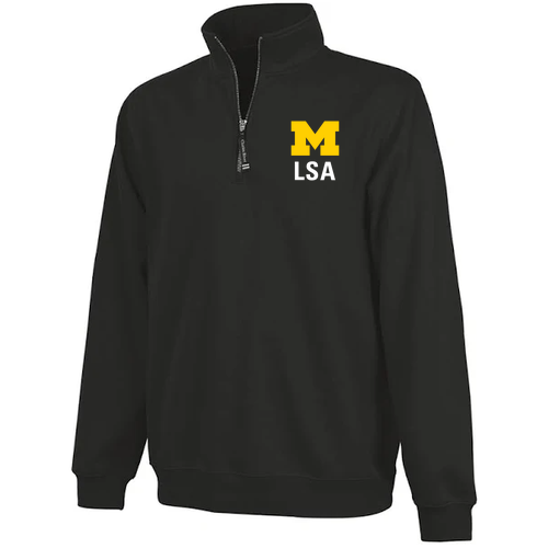 Charles River Women's Crosswind Quarter Zip Sweatshirt -- Black