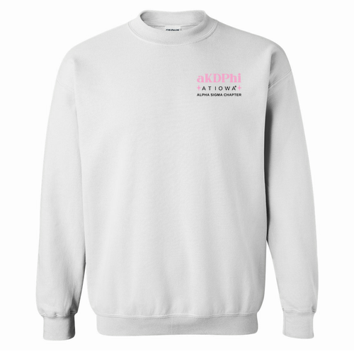 Gildan Heavy Blend Crew Neck Sweatshirt -- White