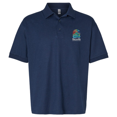 Gildan DryBlend Jersey Polo -- Navy