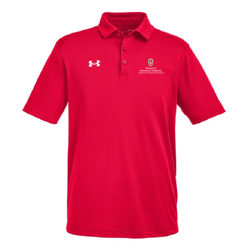 Under Armour Men's Tech Polo -- Red / White _600