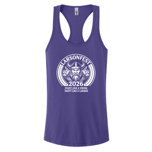 Next Level Ladies Ideal Racerback Tank -- Purple Rush