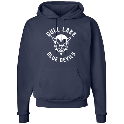 Hanes 7.8 Oz., 50/50 Comfort Blend Fleece Pullover Hood Adult -- Navy