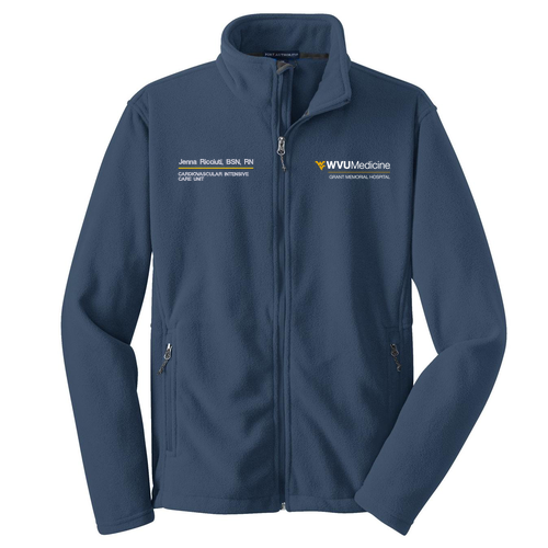 Embroidered Port Authority Value Fleece Jacket -- Insignia Blue