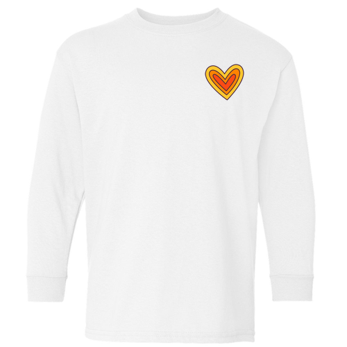 Gildan Youth Heavy Cotton Longsleeve -- White