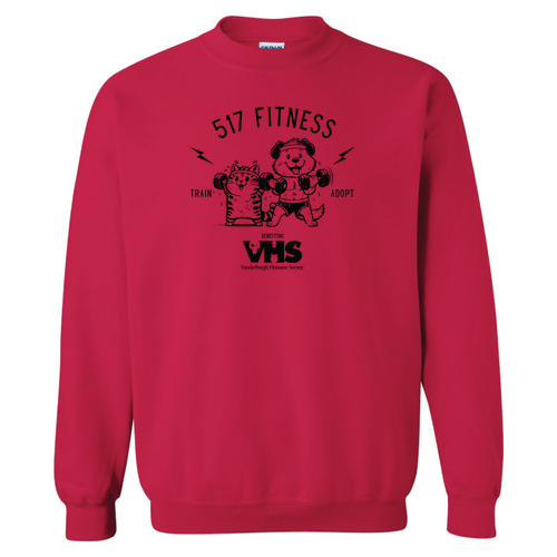 Gildan Heavy Blend Crew Neck Sweatshirt -- Cherry Red