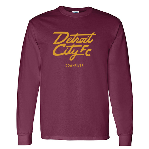 Gildan Heavy Cotton Longsleeve Basic T-Shirt -- Maroon