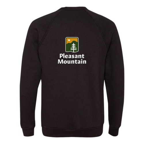Pleasant Mountain Logo 2 Full color -- Crewneck Sweatshirt Black
