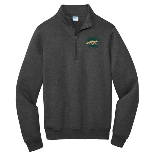 Port and Company Core Fleece Quarter-Zip Pullover Sweatshirt -- Dark Heather Grey