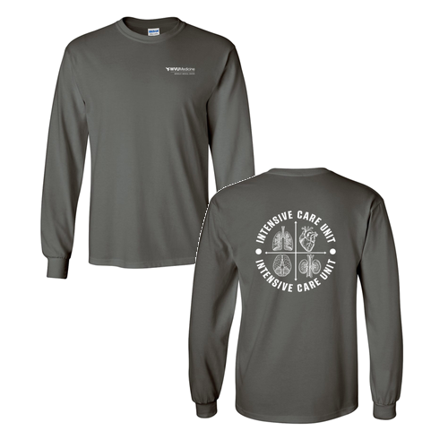 Gildan Heavy Cotton Longsleeve Basic T-Shirt -- Charcoal