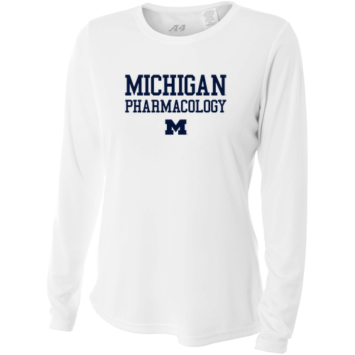 Ladies A4 Long Sleeve Cooling Performance T-Shirt -- White