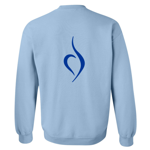 Gildan Heavy Blend Crew Neck Sweatshirt -- Light Blue