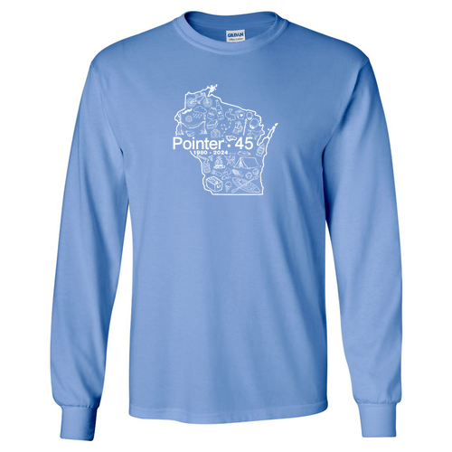 Gildan Ultra Cotton Longsleeve Basic T-Shirt -- Carolina Blue