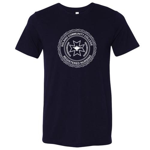 "Earned" Bella Canvas Triblend Short Sleeve T-Shirt -- Navy Solid Triblend