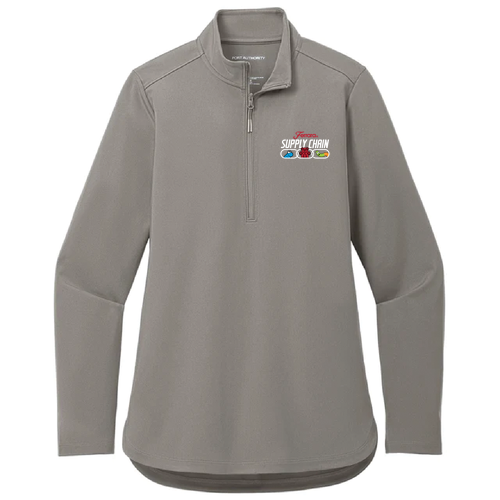 Port Authority C-FREE Double Knit 1/4-Zip -- Smoke Grey