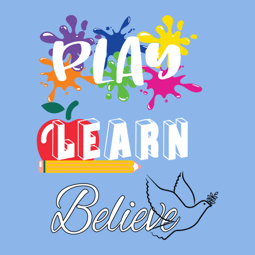 Adult Play Learn Believe Tee
